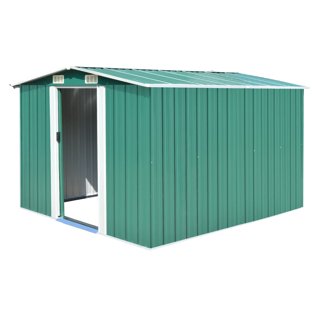 vidaXL Outdoor Storage Shed Garden Shed Metal Storage Backyard Patio Shed