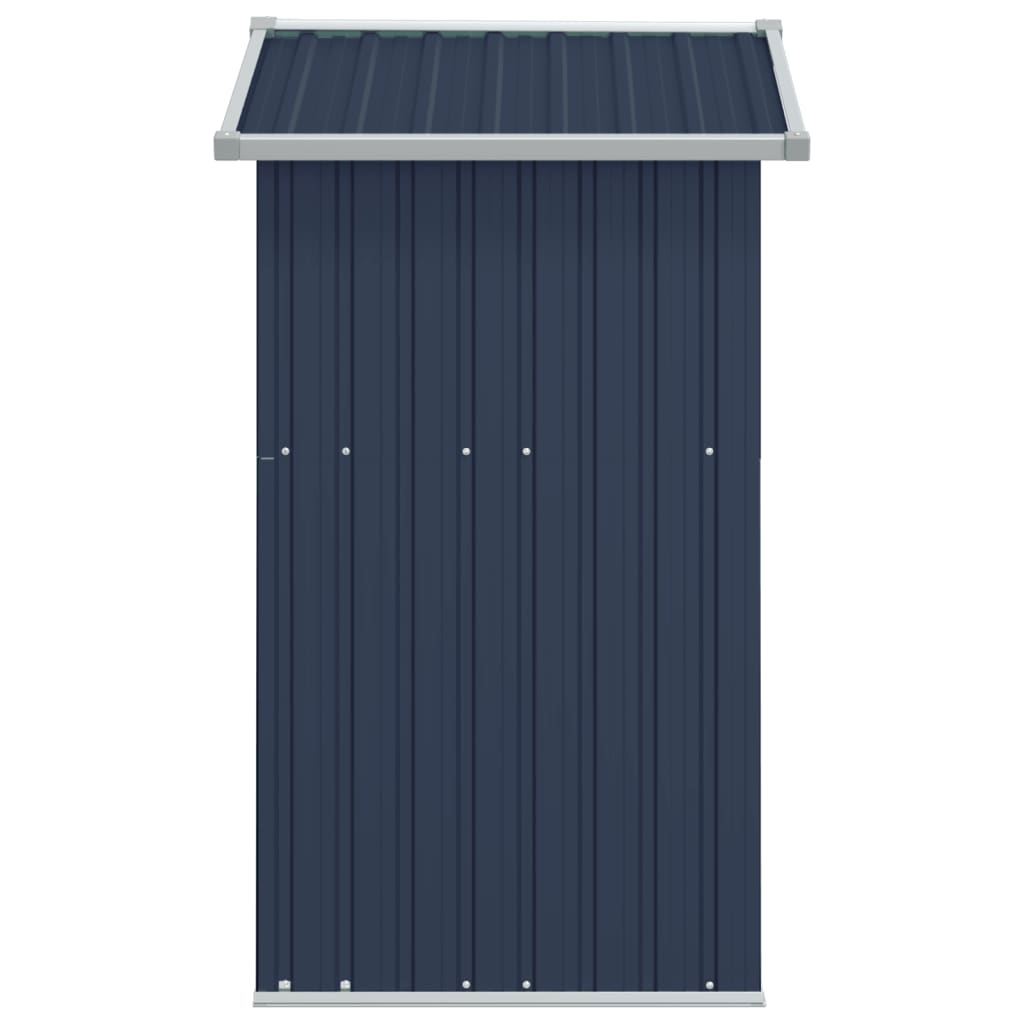 NNEVL Garden Shed Anthracite 126x97.5x177 cm Galvanised Steel
