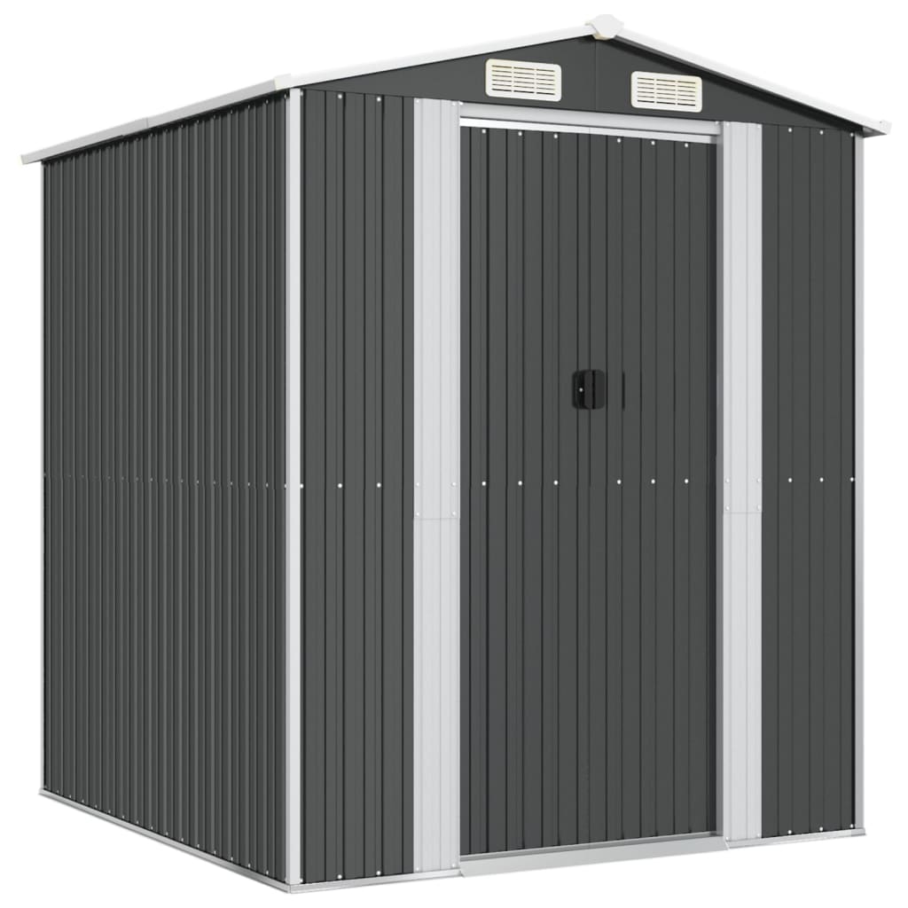 NNEVL Garden Shed Anthracite 192x191x223 cm Galvanised Steel