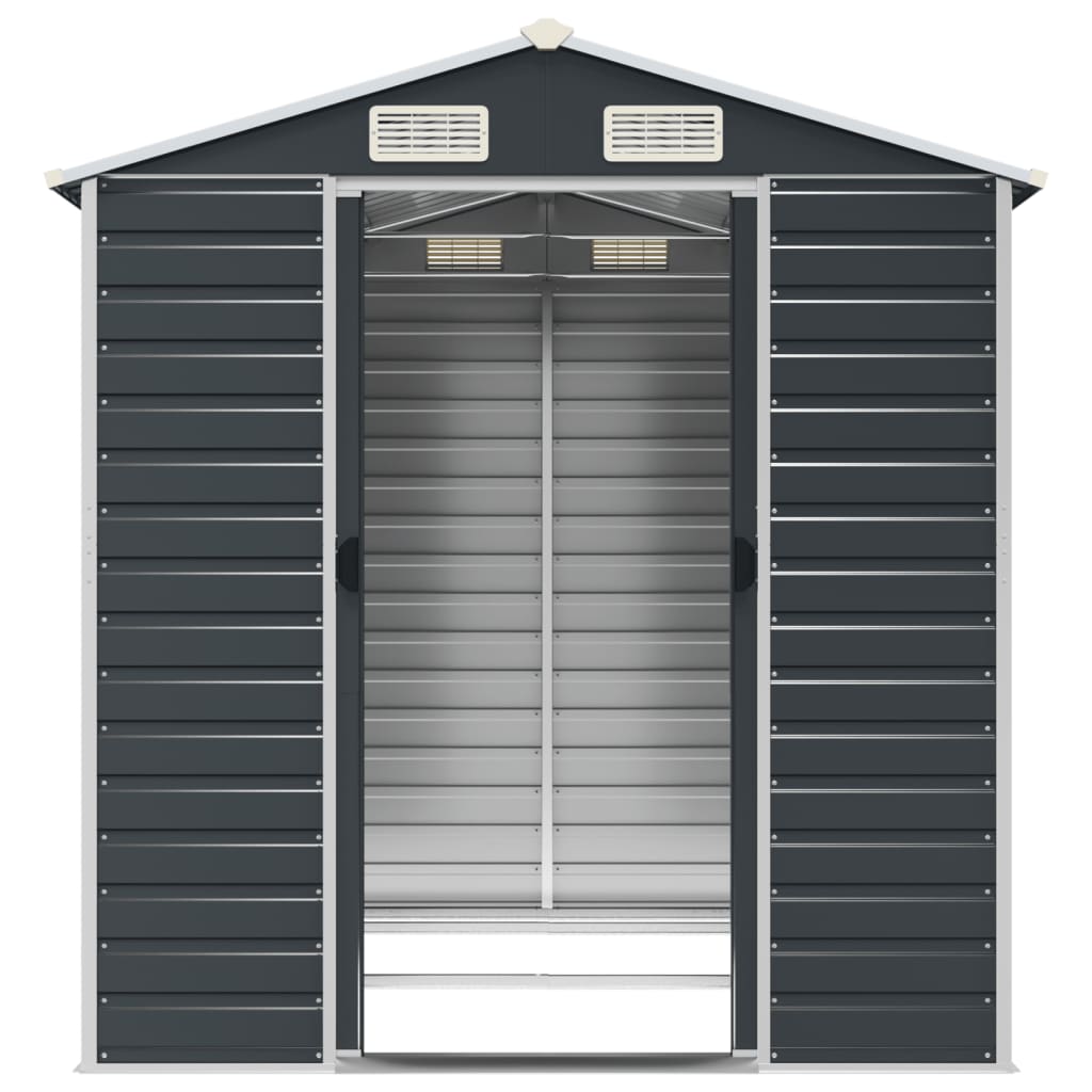 NNEVL Garden Shed Anthracite 191x215x198 cm Galvanised Steel