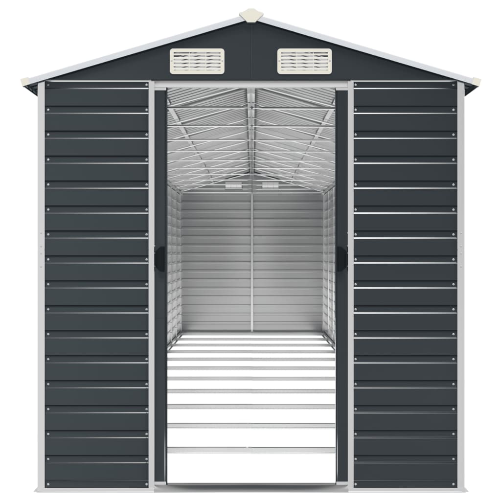 NNEVL Garden Shed Anthracite 191x980x198 cm Galvanised Steel