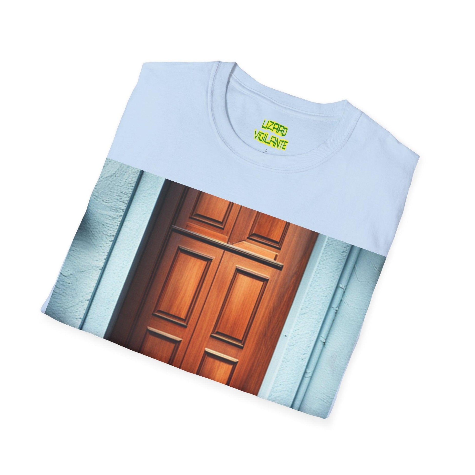 Dogs at the Door Unisex Softstyle T-Shirt - Lizard Vigilante