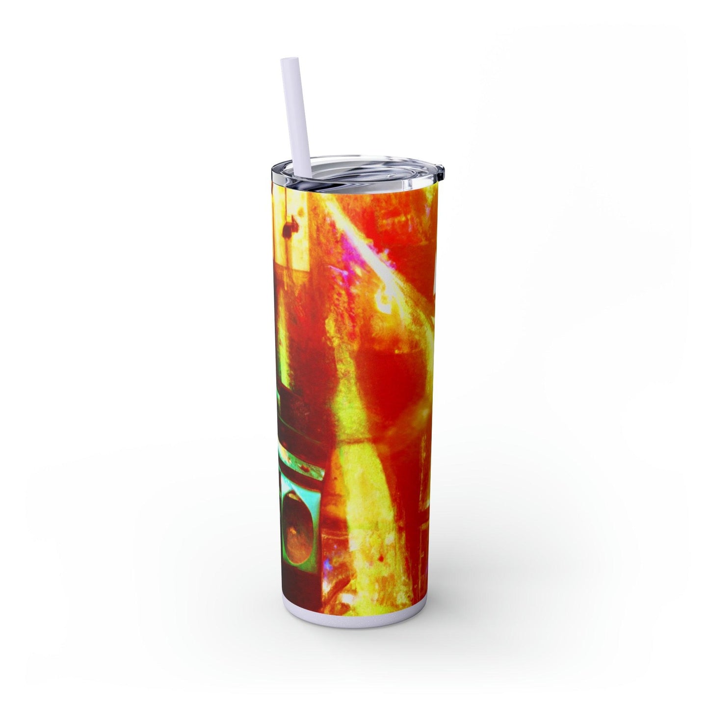 Prison BoomBox Light Burst Skinny Tumbler with Straw, 20oz - Lizard Vigilante