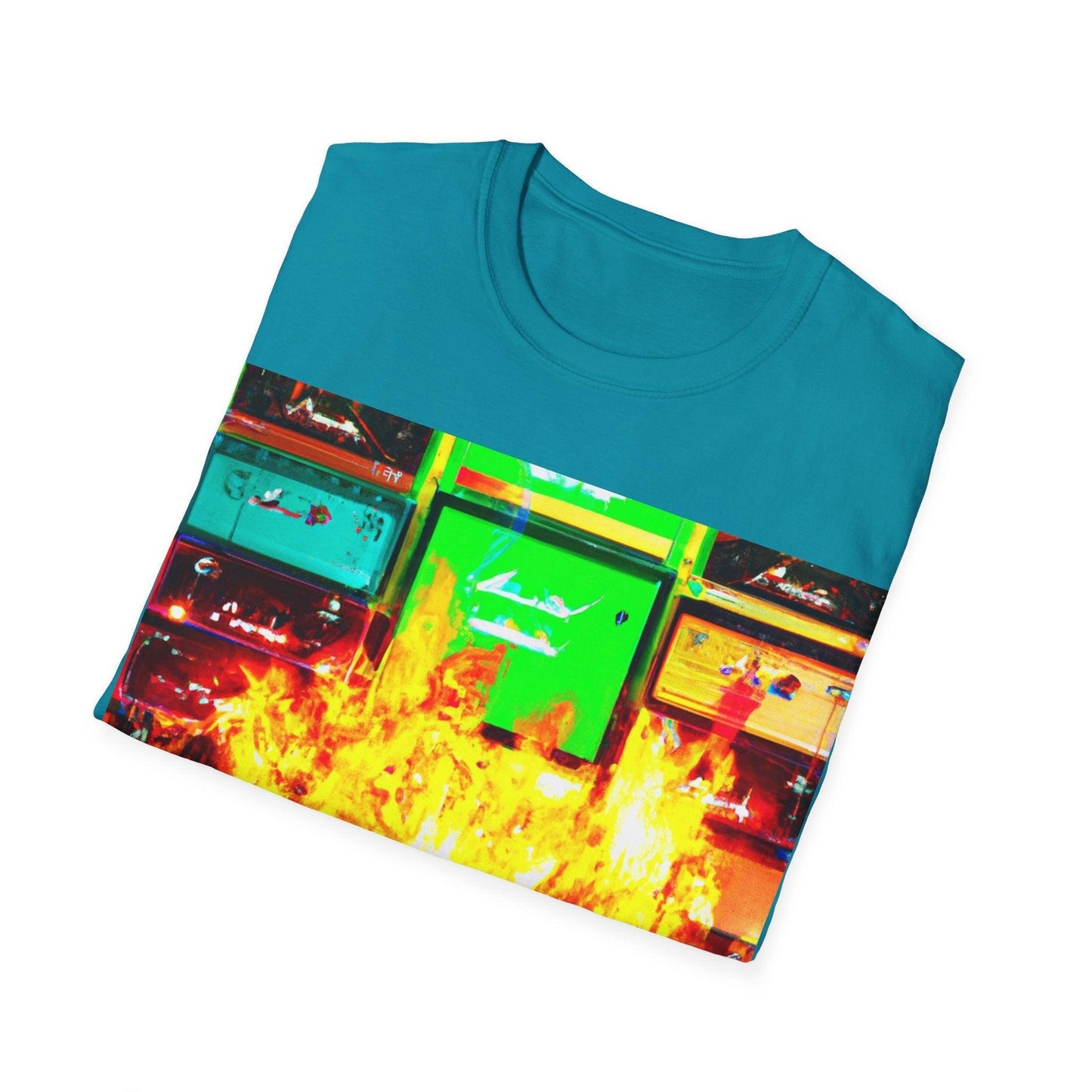 Rock Fire Unisex Softstyle T-Shirt - Lizard Vigilante