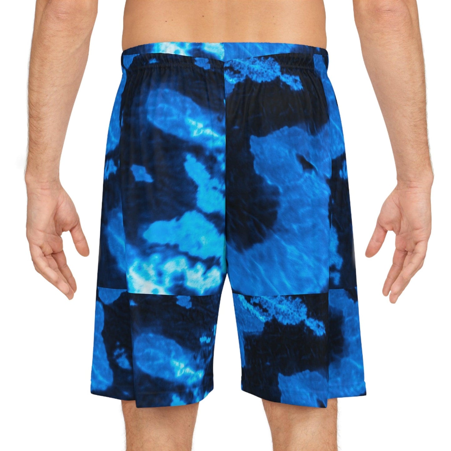 Blue Lava Basketball Shorts - Lizard Vigilante