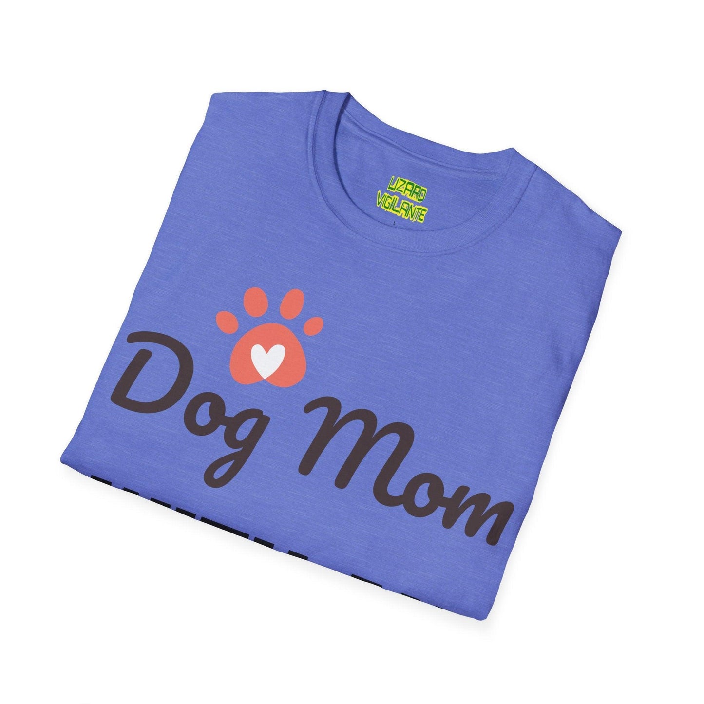 Dog Mom WITH AN ATTITUDE Unisex Softstyle T-Shirt - Lizard Vigilante