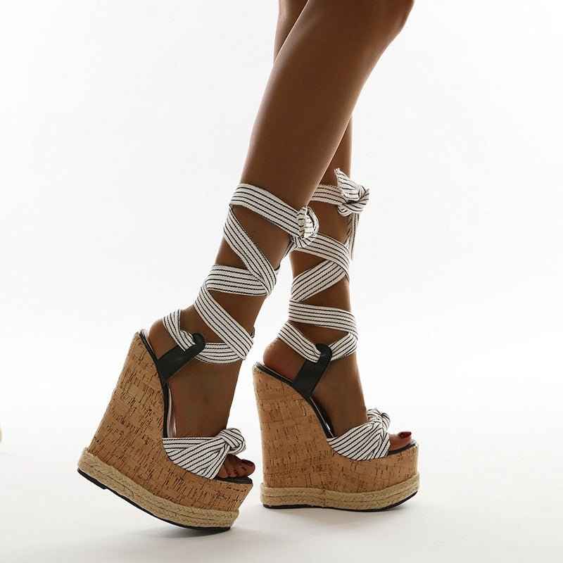 Elegant Slope : High Heel Sandals