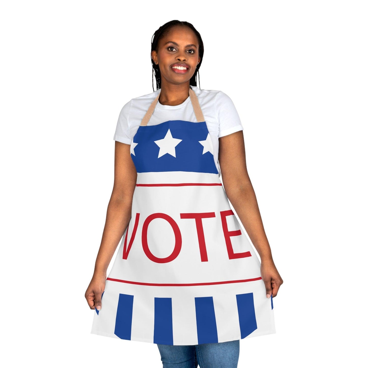 VOTE Chef's Apron in American Colors - Premium All Over Prints from Printify - Just $34.99! Shop now at Lizard Vigilante