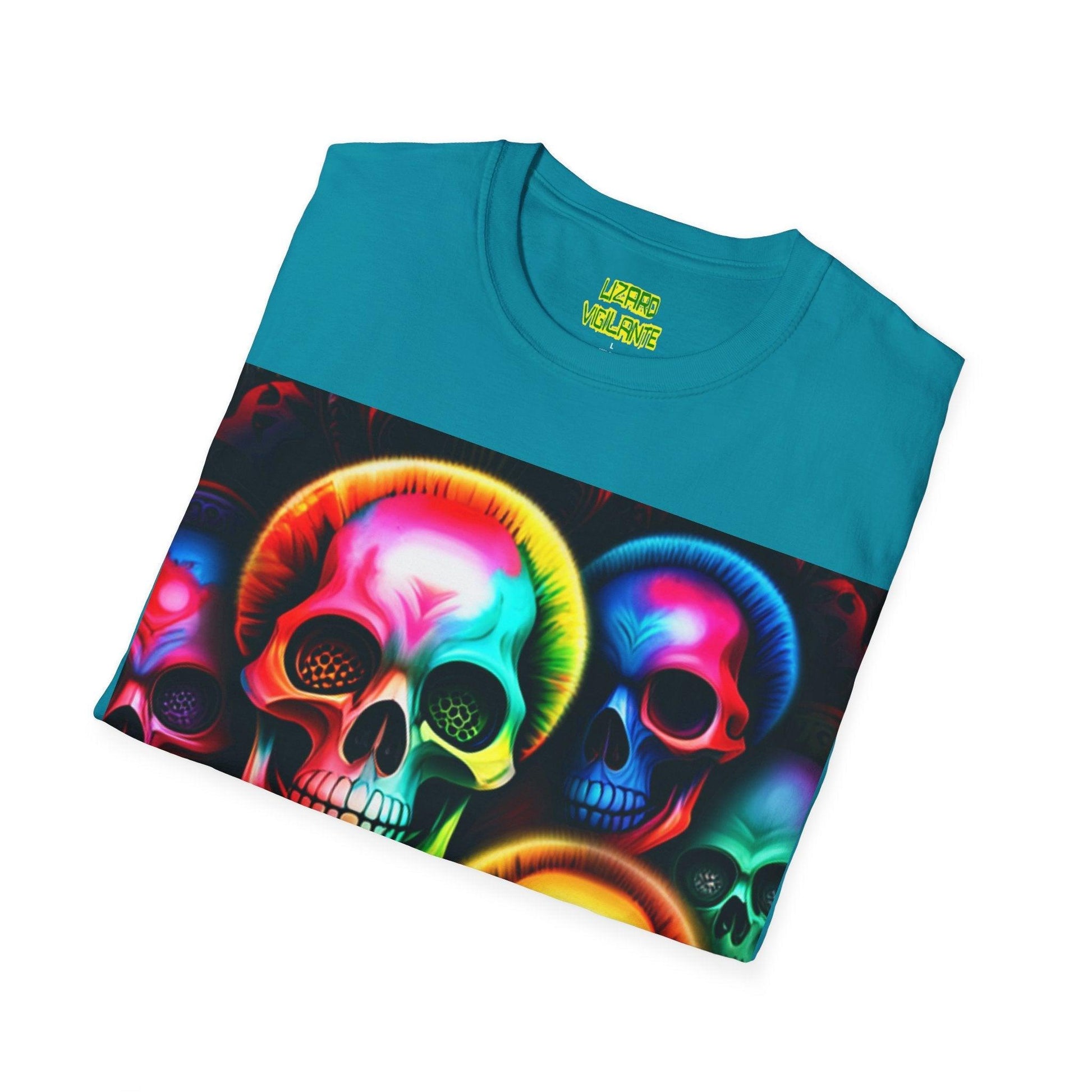 Pile Of Beautiful Skullers Unisex Softstyle T-Shirt - Lizard Vigilante