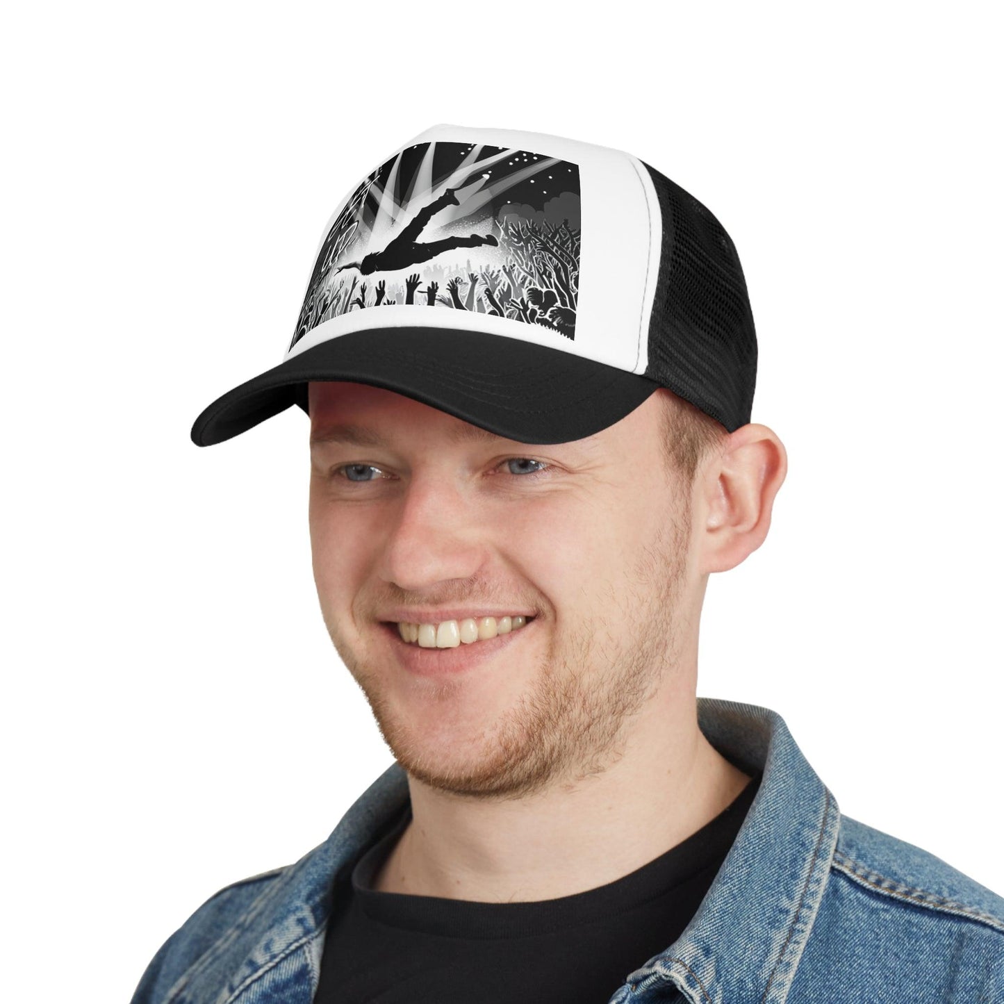 GET UP Crowd Surfing Metal Concert Mesh Cap - Lizard Vigilante