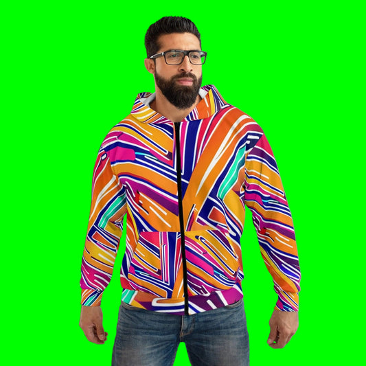 Cray On Unisex Zip Hoodie - Lizard Vigilante