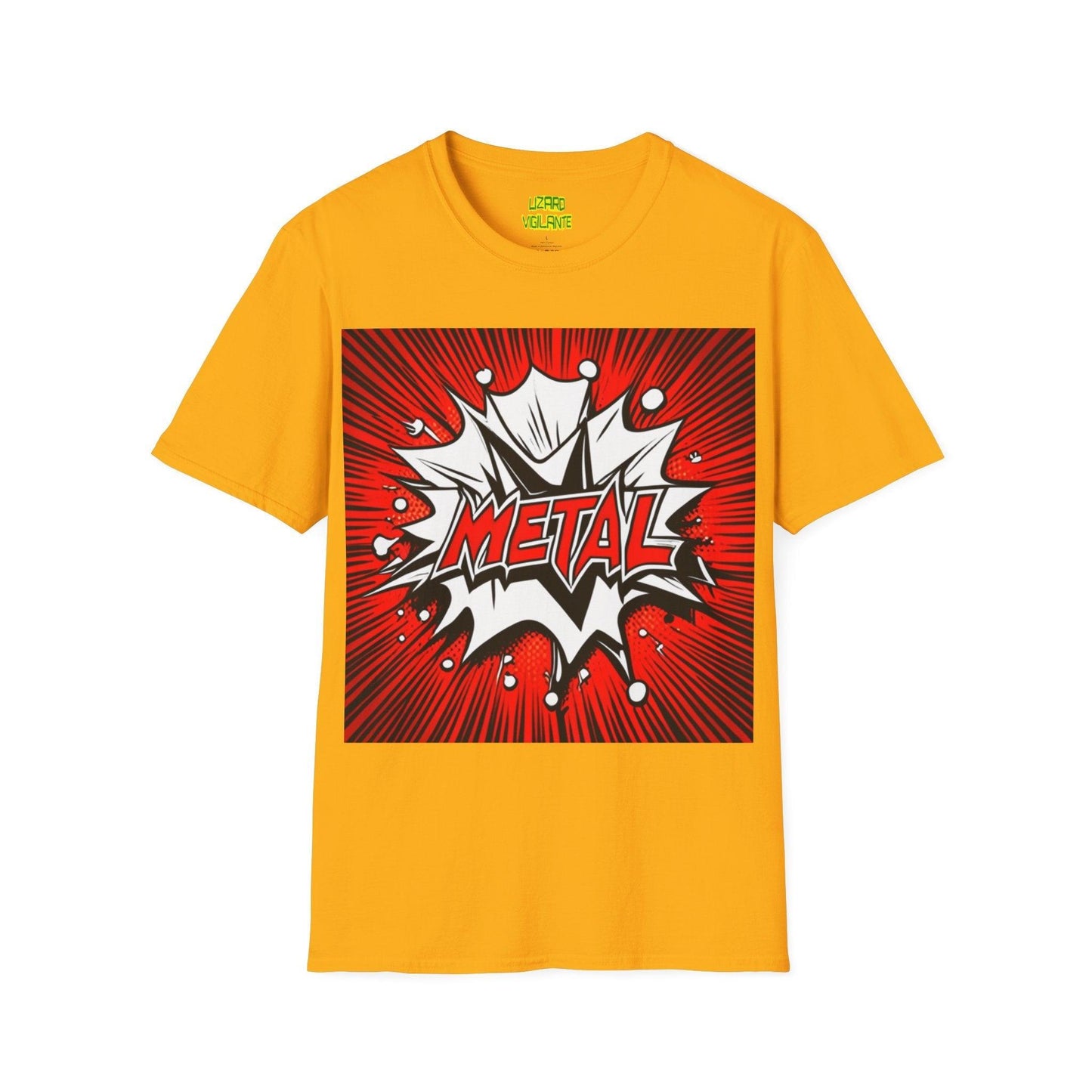 METAL Cartoon Blaster Unisex Softstyle T-Shirt - Lizard Vigilante