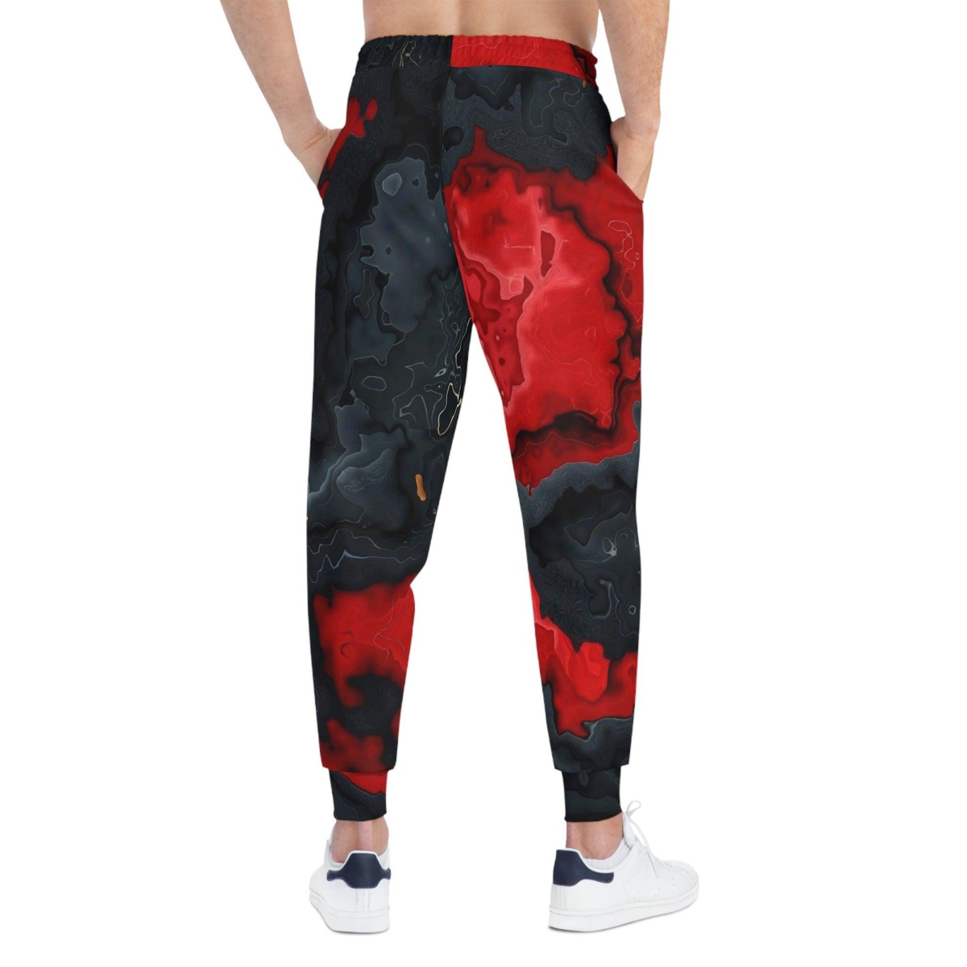 Red Lava Athletic Joggers - Premium All Over Prints from Printify - Just $57.99! Shop now at Lizard Vigilante