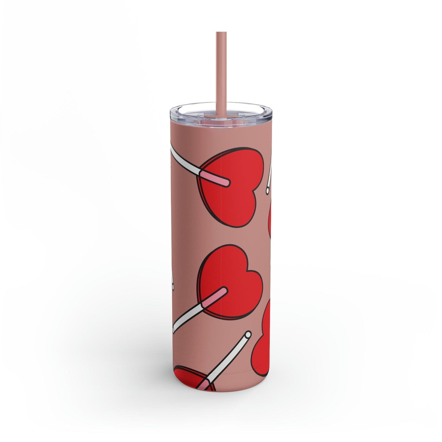 Heart LollipopMaars Maker Skinny Matte Tumbler, 20oz - Lizard Vigilante