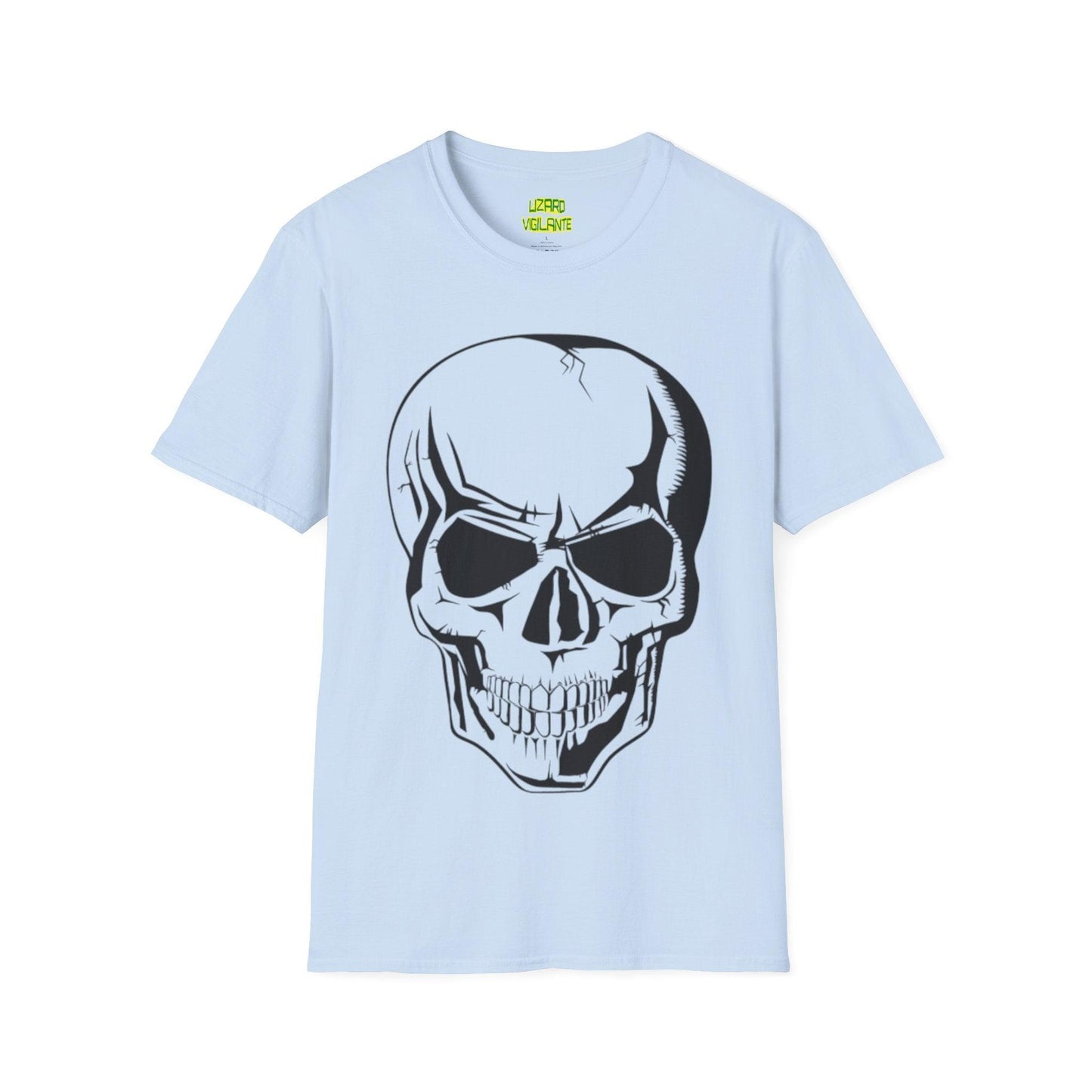 Angry Skull Unisex Softstyle T-Shirt - Lizard Vigilante