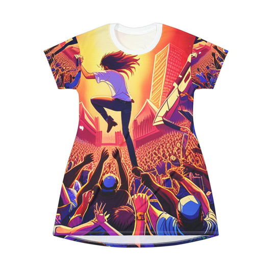 Festival T-Shirt Dress - Lizard Vigilante