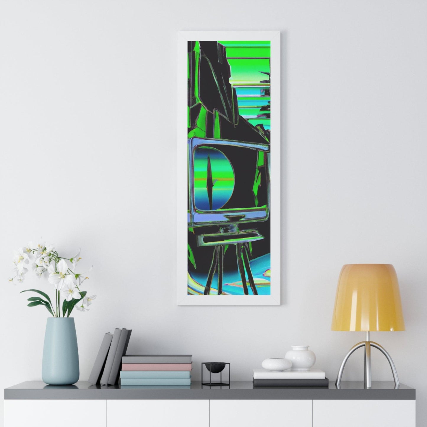 TVtv Framed Vertical Poster - Lizard Vigilante