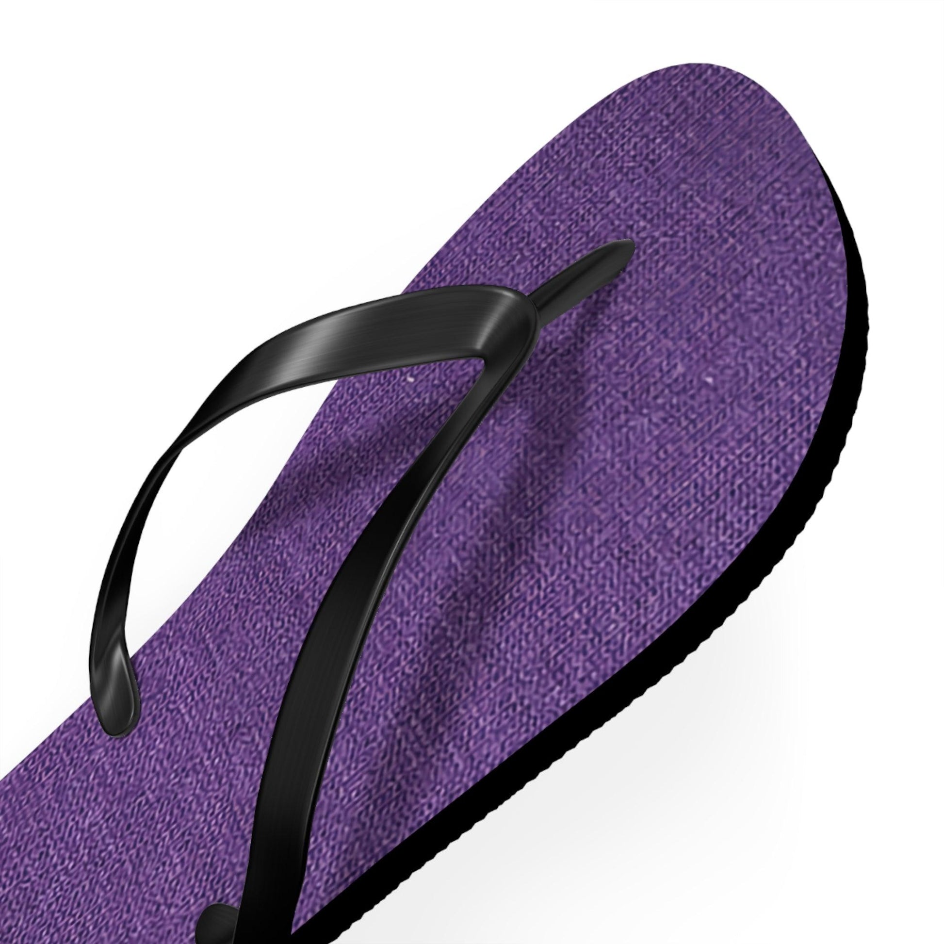 Faux Purple Silk Flip Flops - Lizard Vigilante