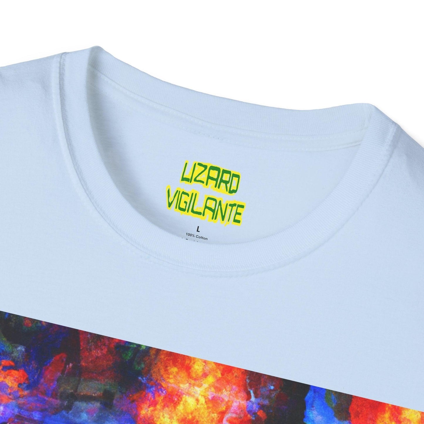 Rock Flame Unisex Softstyle T-Shirt - Lizard Vigilante