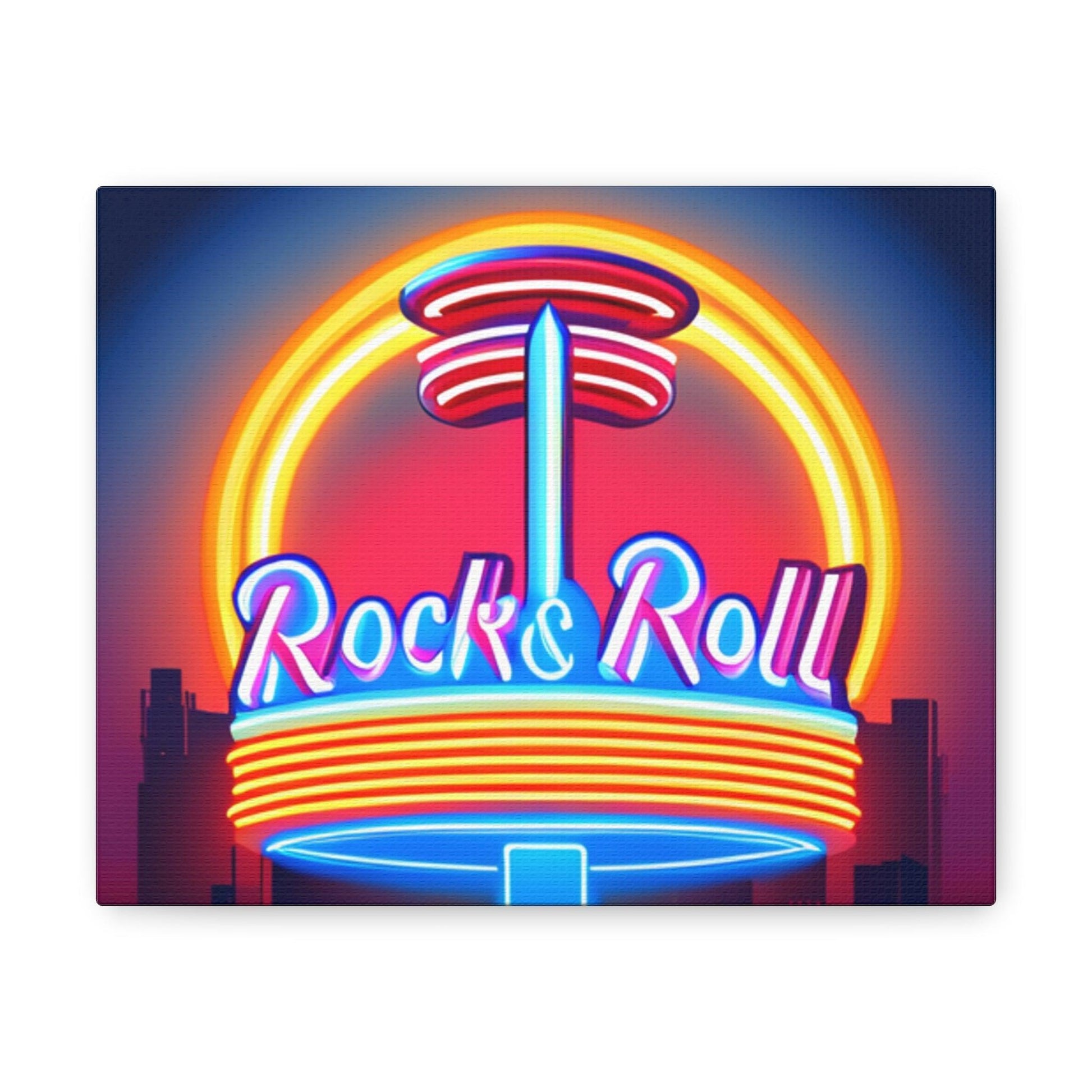 Rock & Roll Diner Canvas Gallery Wraps by Lizard Vigilante - Lizard Vigilante