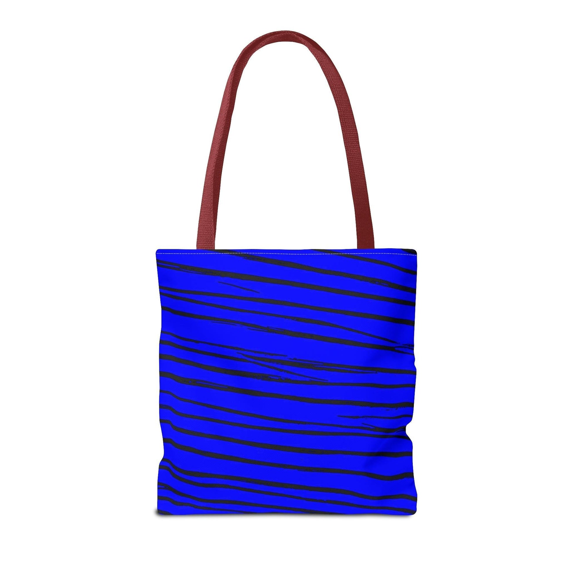 Black & Blue Strips Tote Bag - Lizard Vigilante