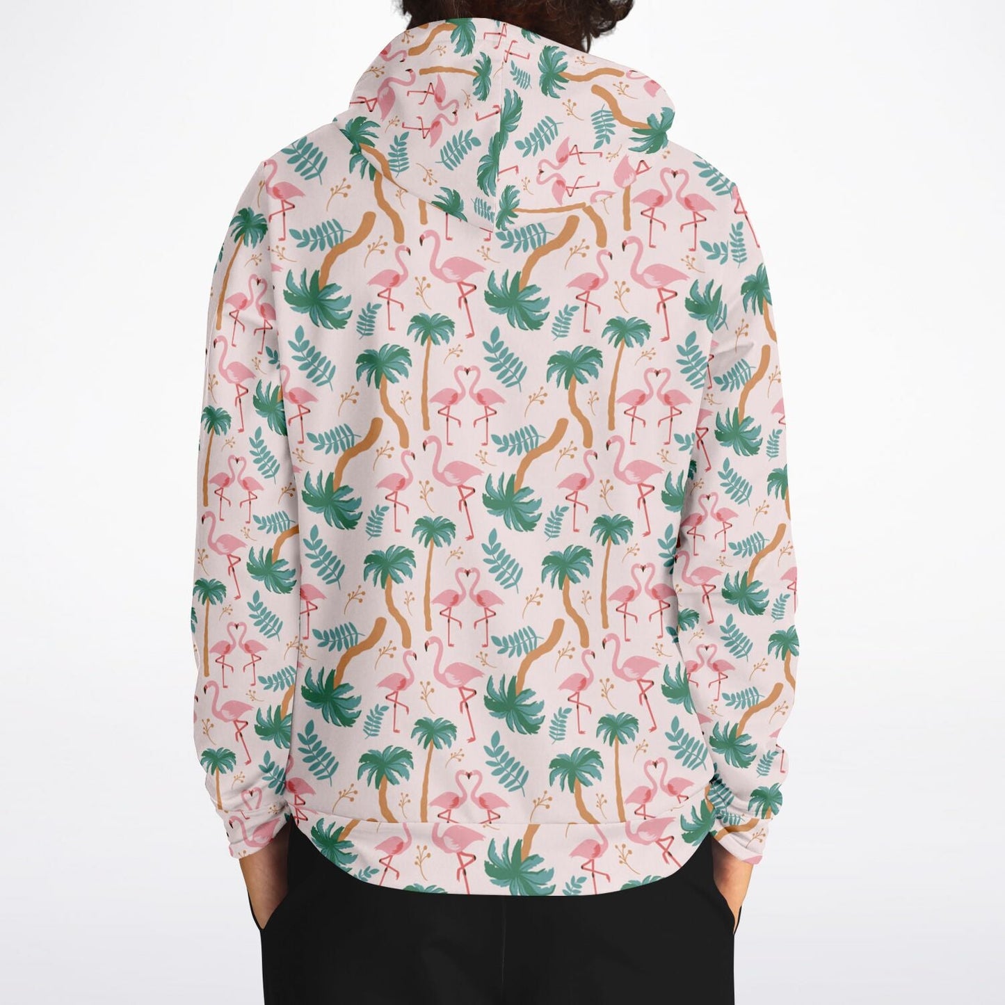 Flamingo Tropical Floral Hoodie
