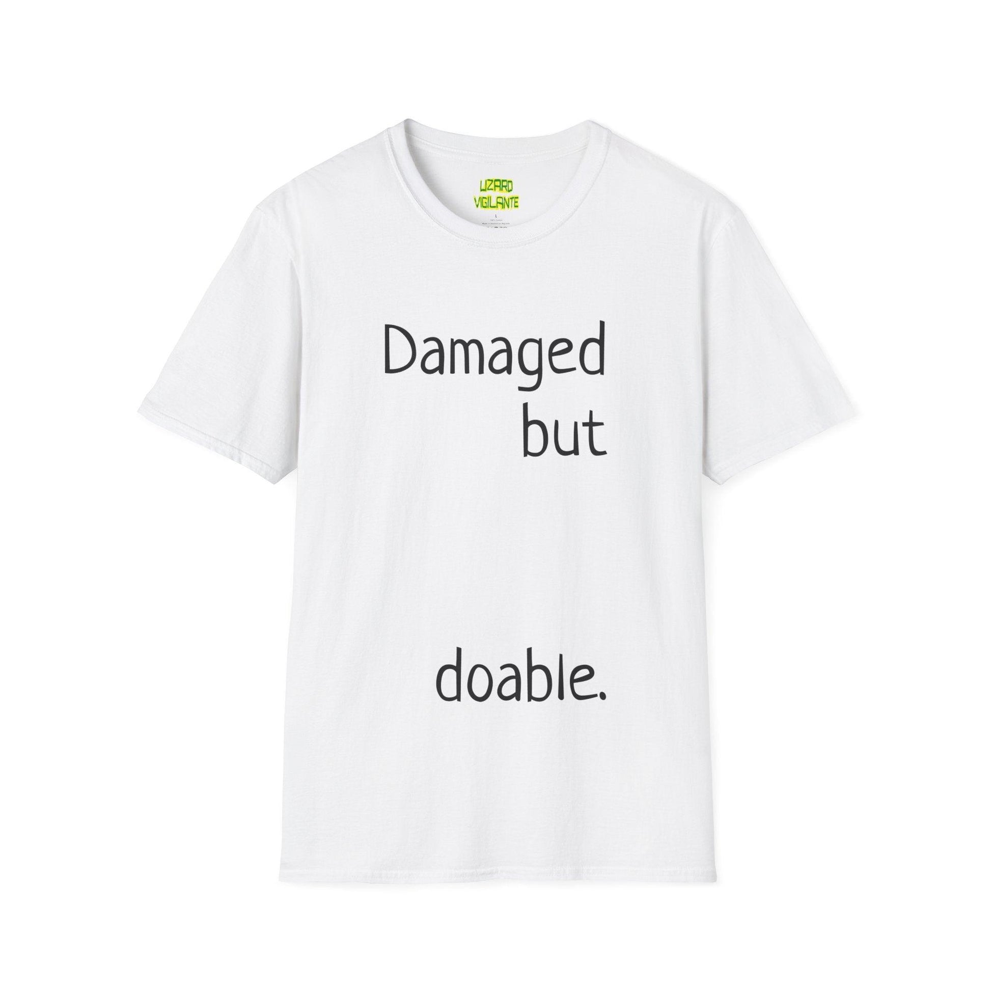 Damaged but doable. Unisex Softstyle T-Shirt - Lizard Vigilante