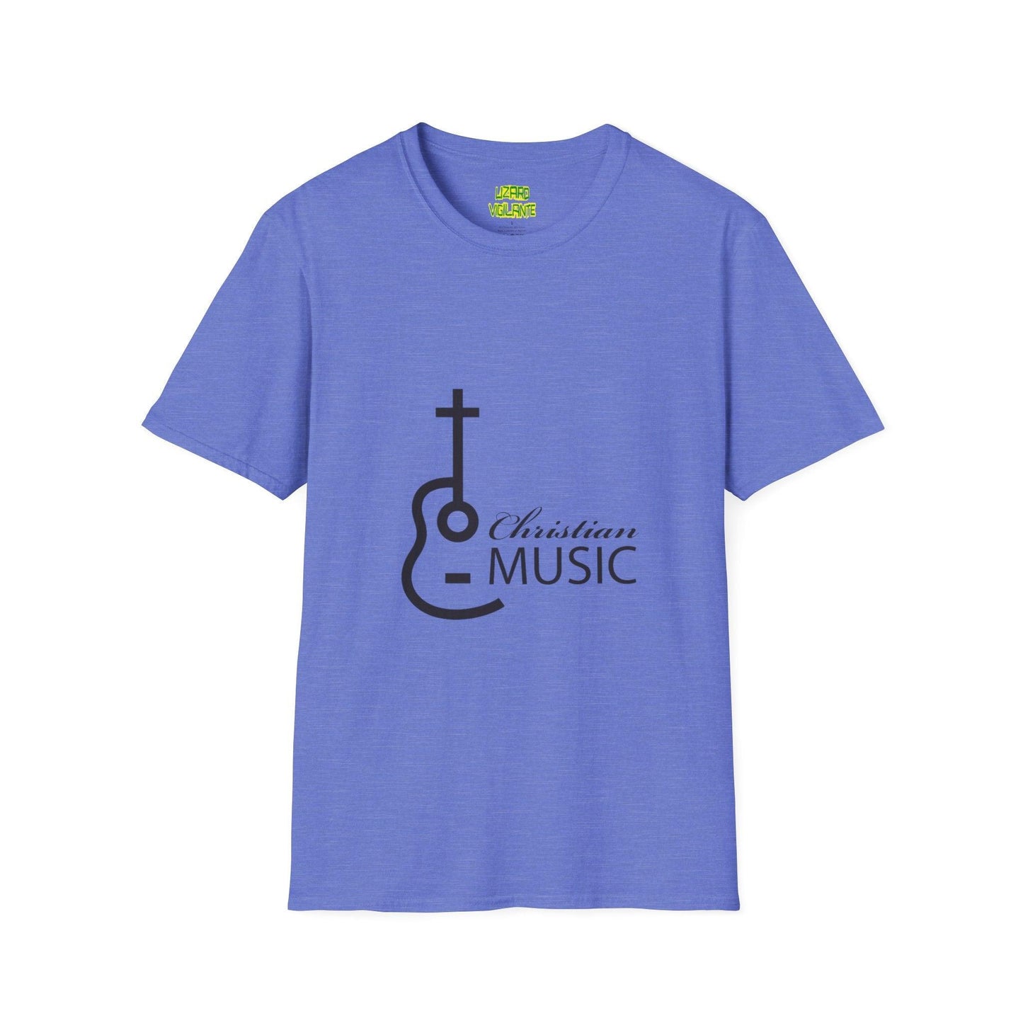 Christian Acoustic Cross Unisex Softstyle T-Shirt - Lizard Vigilante