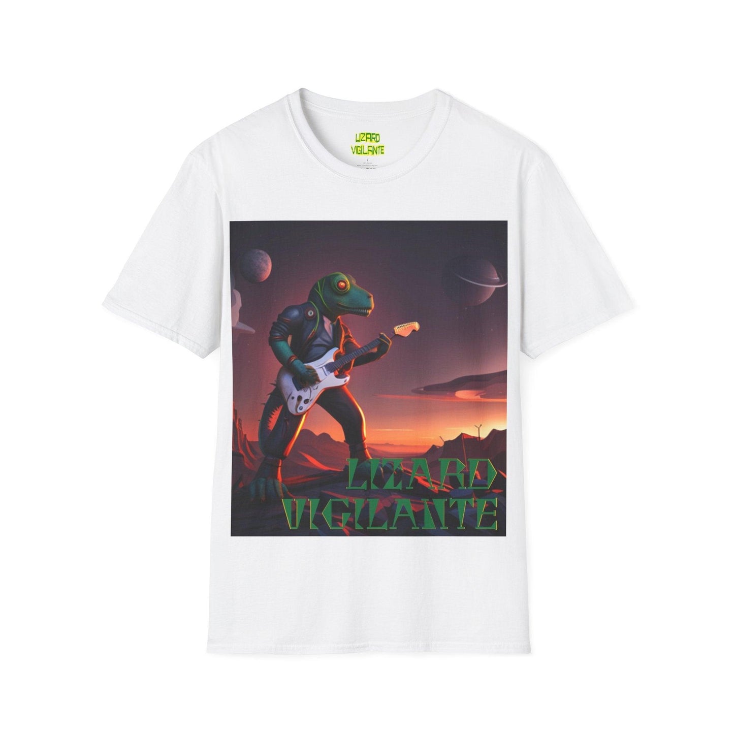 LIZARD VIGILANTE Spaceman Unisex Softstyle T-Shirt - Lizard Vigilante