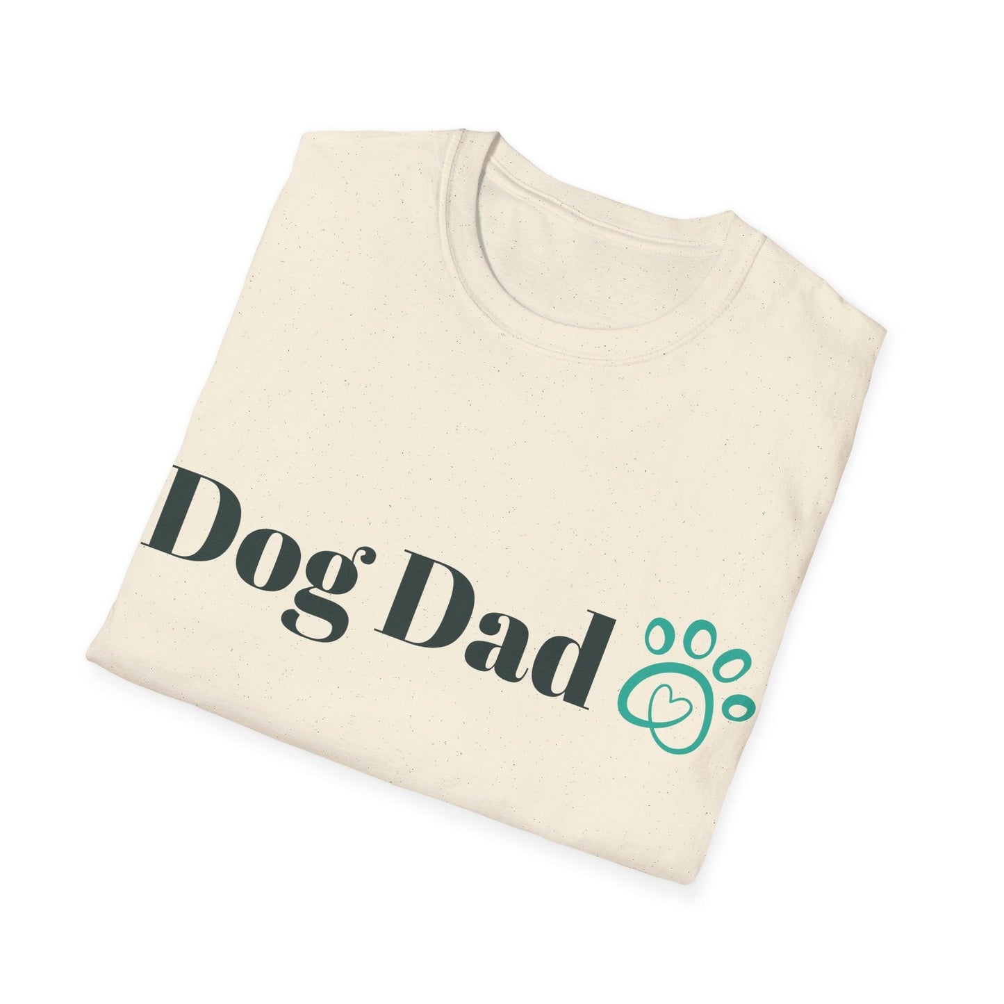 Dog Dad Paw Unisex Softstyle T-Shirt - Lizard Vigilante