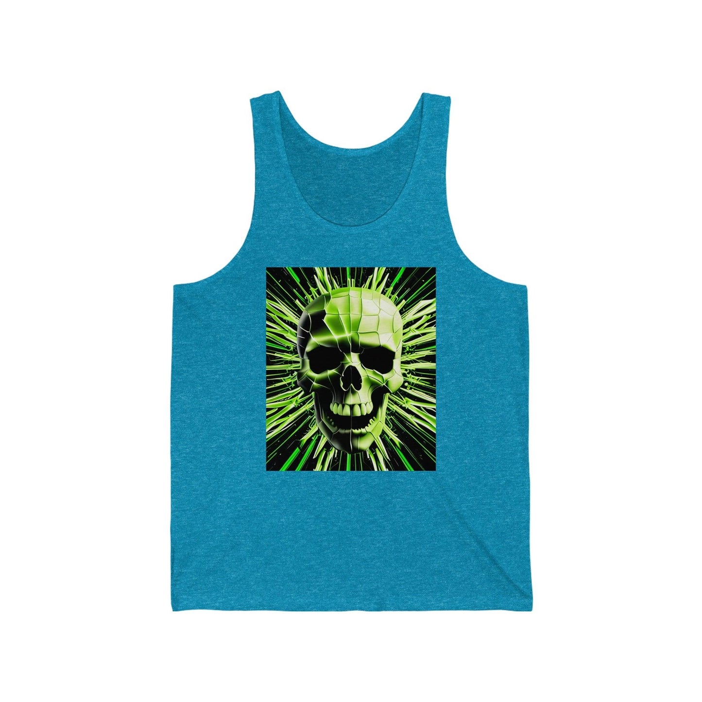 Skull Cracks Unisex Jersey Tank - Lizard Vigilante