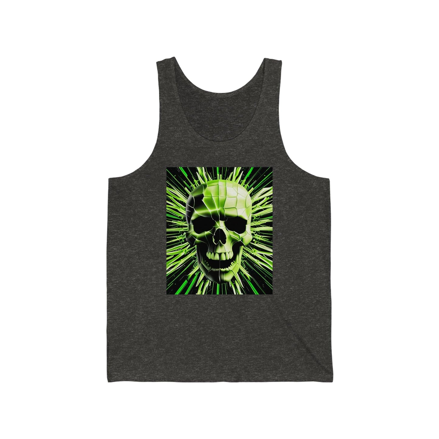 Skull Cracks Unisex Jersey Tank - Lizard Vigilante