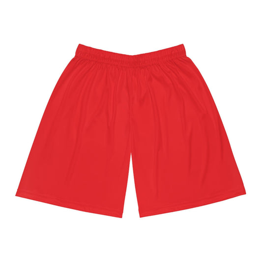 Basketball Shorts - Red - Lizard Vigilante