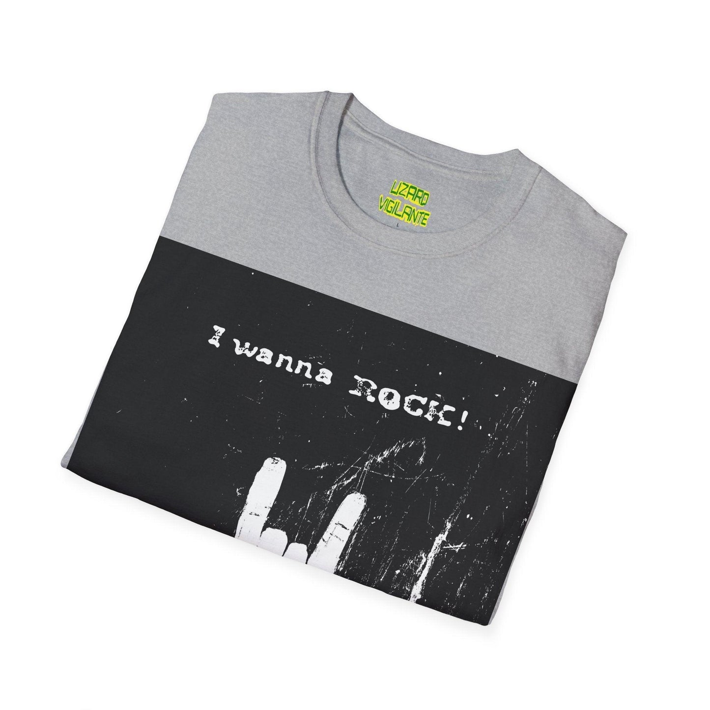 I Wanna Rock Unisex Softstyle T-Shirt - Lizard Vigilante