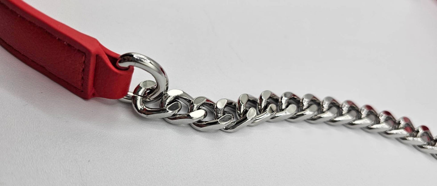 Versace Jeans Couture Red Logo Shoulder Bag