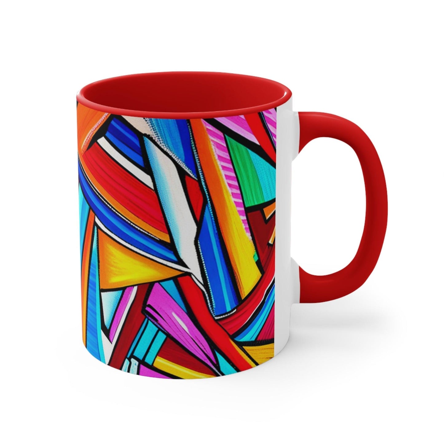 Geometrocide Accent Coffee Mug, 11oz - Lizard Vigilante