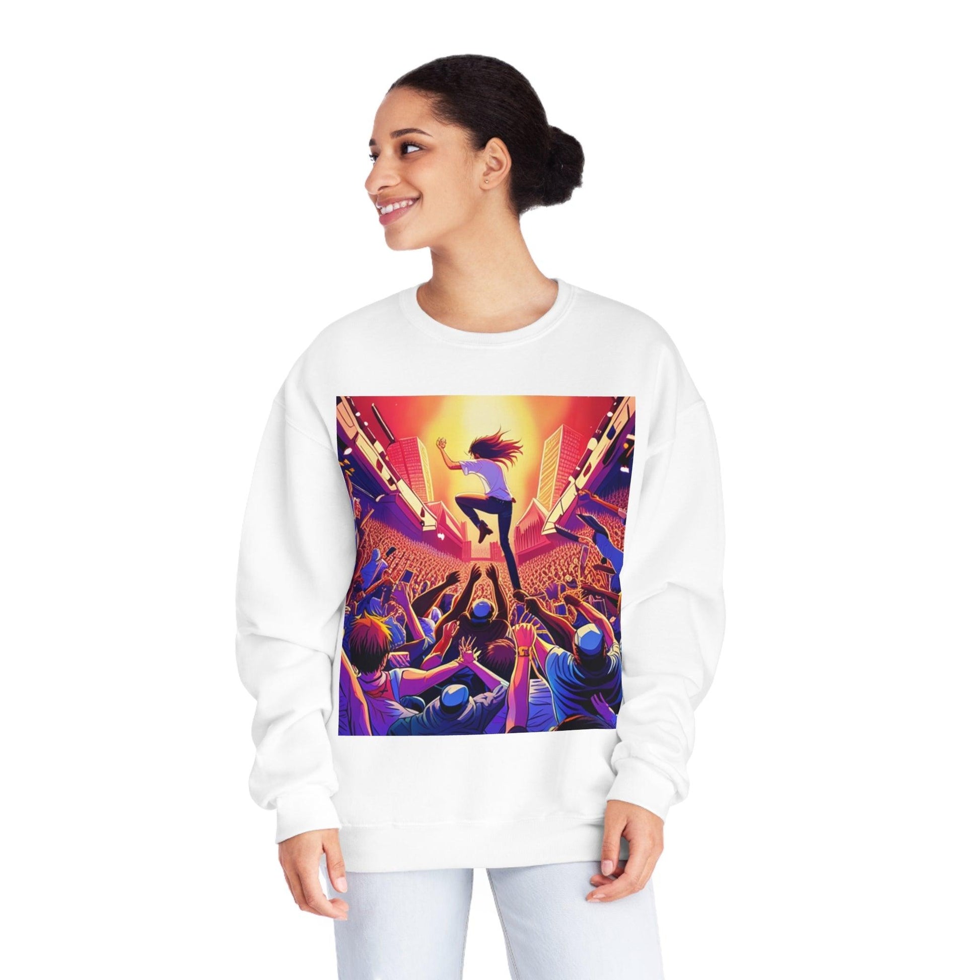 Metal Anime Unisex NuBlend® Crewneck Sweatshirt - Lizard Vigilante