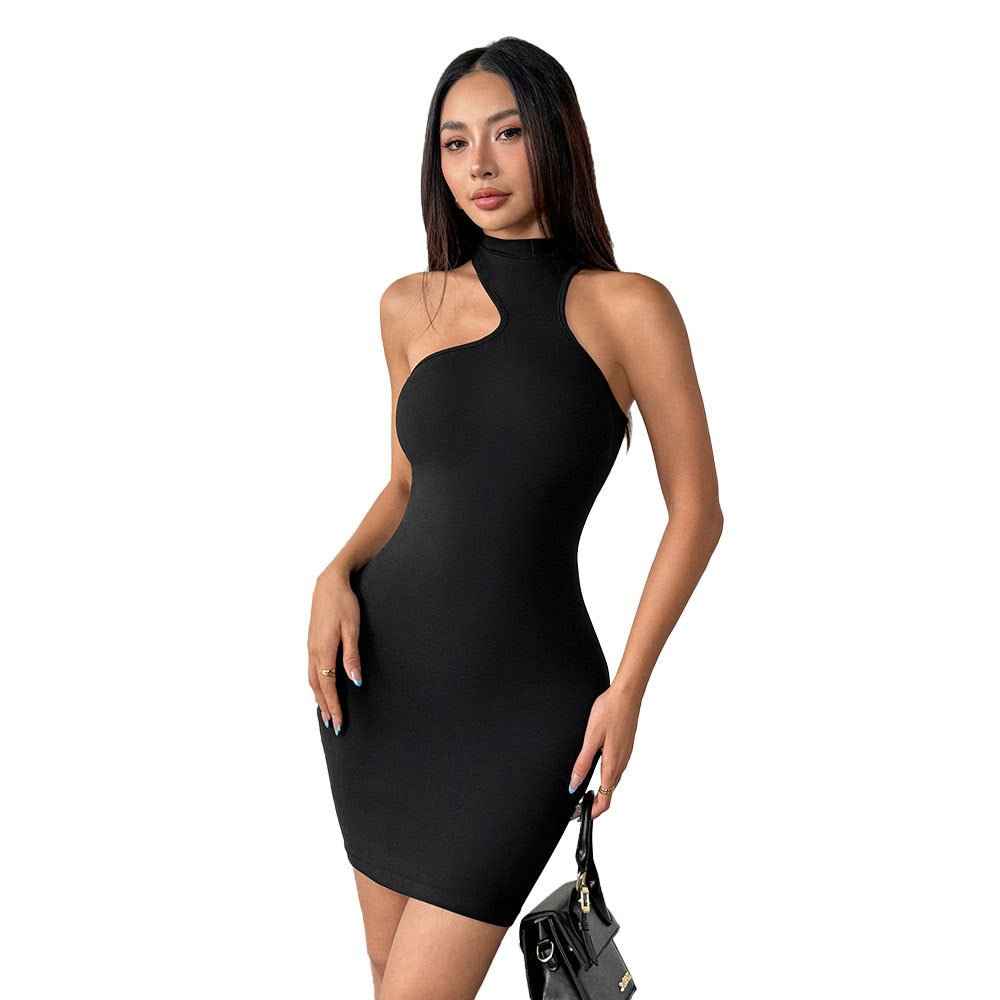 Egyptian & European Semi-High  Neck Dress