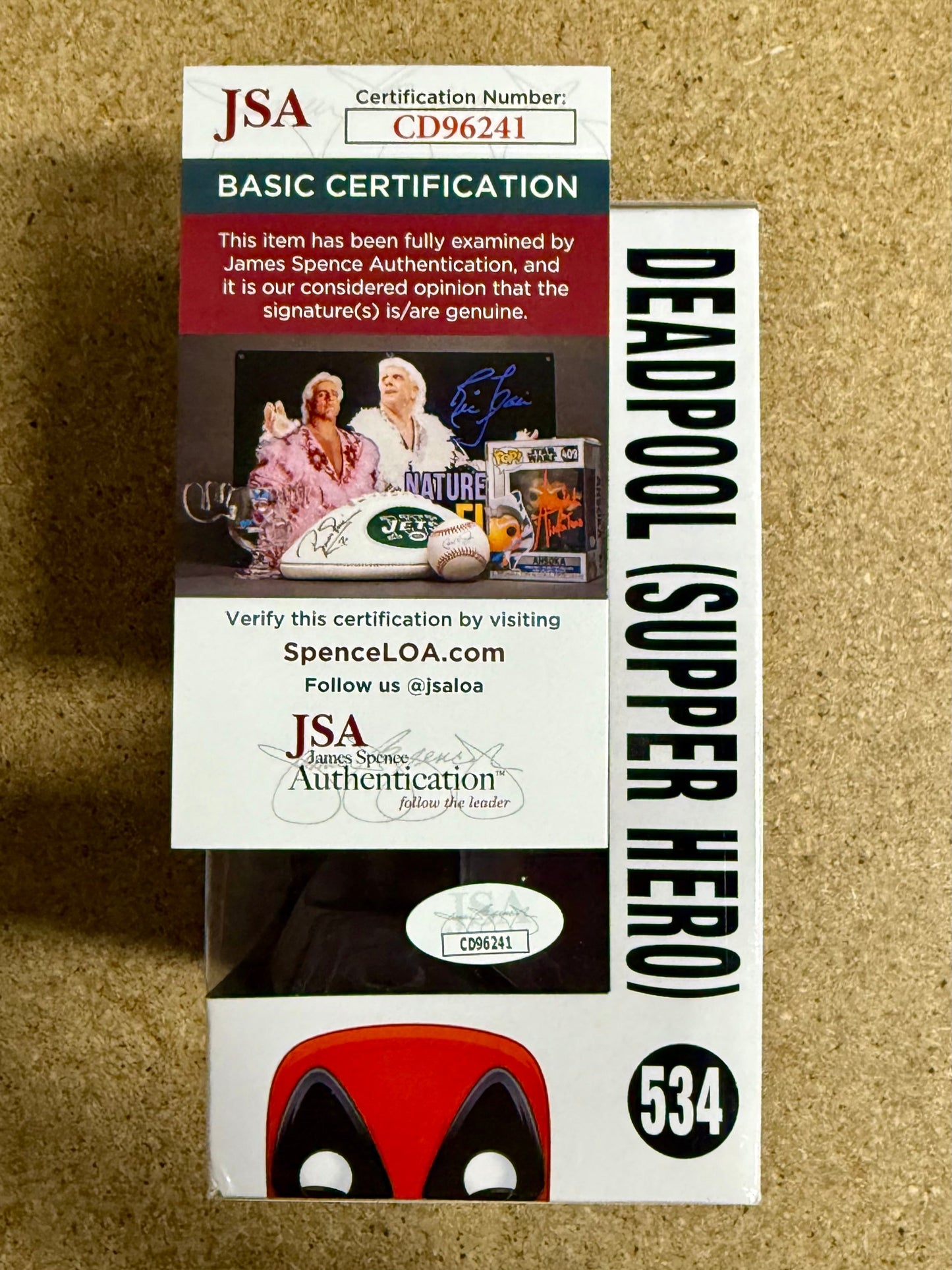 TJ Miller Signed Thanksgiving Deadpool “Weasel” Funko Pop! #534 With JSA COA