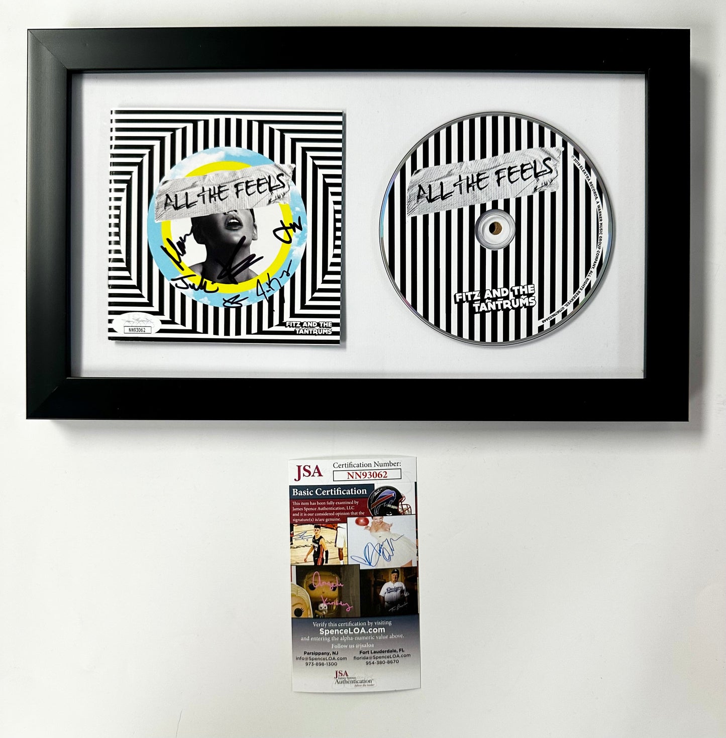 Fitz And The Tantrums Signed All The Feels Framed CD Booklet With JSA COA