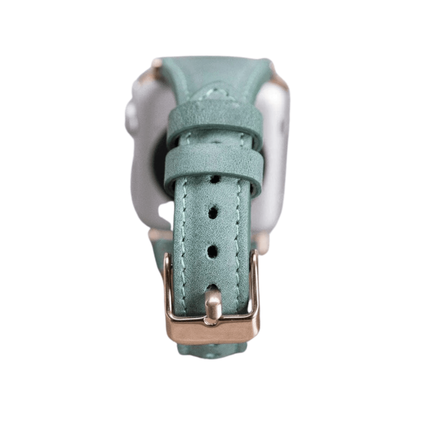 Classic Light Mint Green Leather Apple Watch Band - Dallas