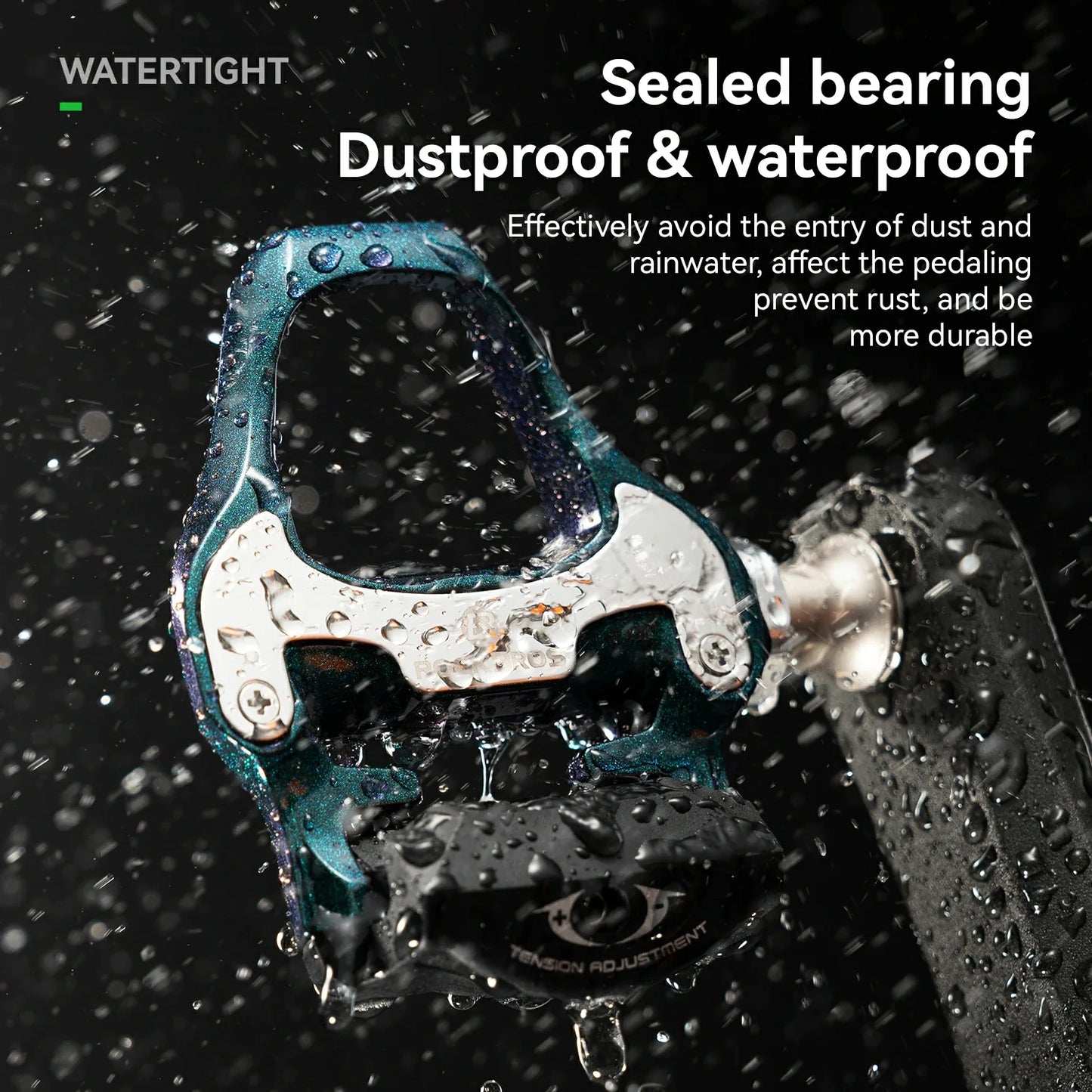 ROCKBROS Road MTB Lightweight Clipless Bicycle Pedals with Cleats Set Compatible with SPD-SL System