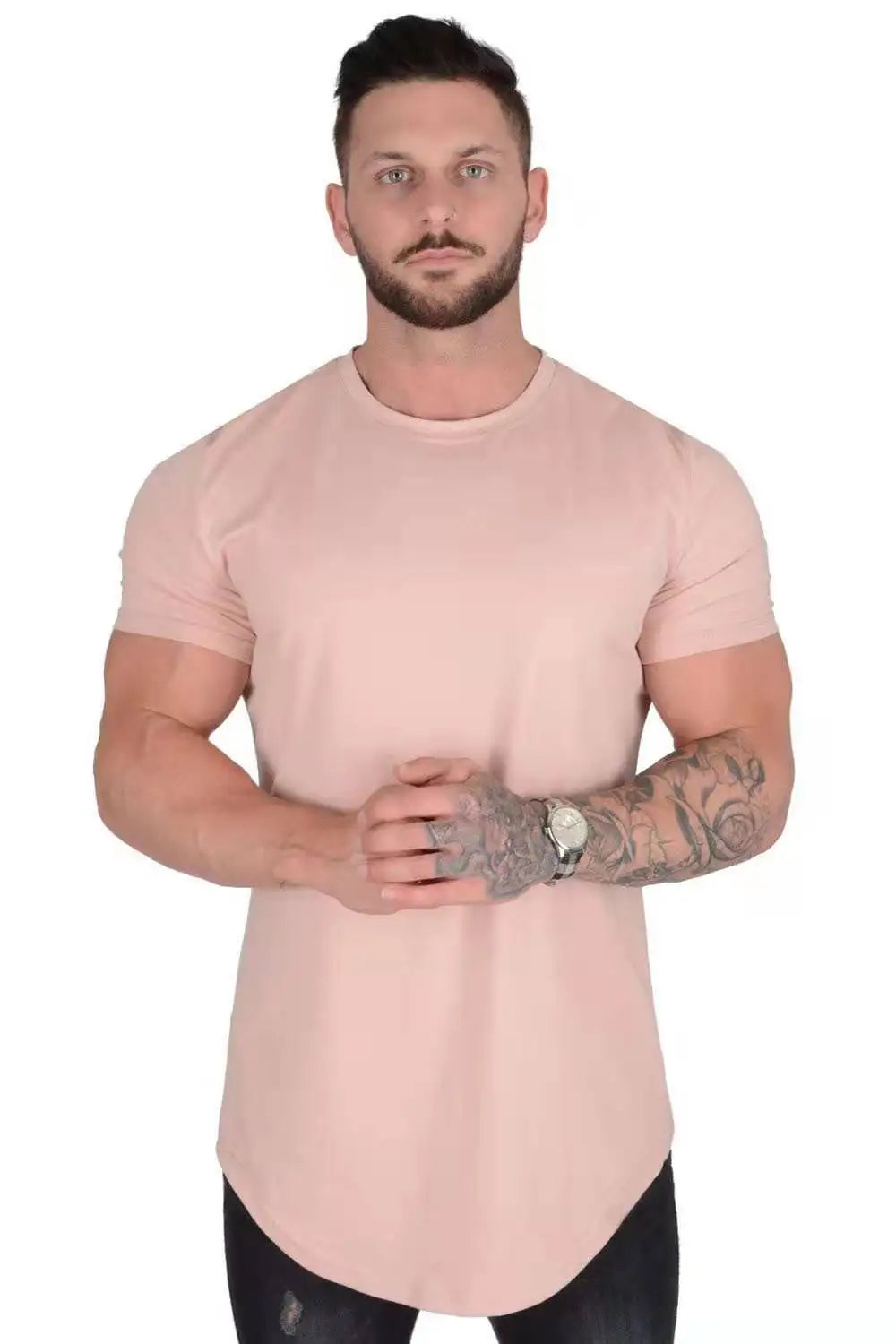 Men's Casual Short-sleeved Sports Fitness T-shirt