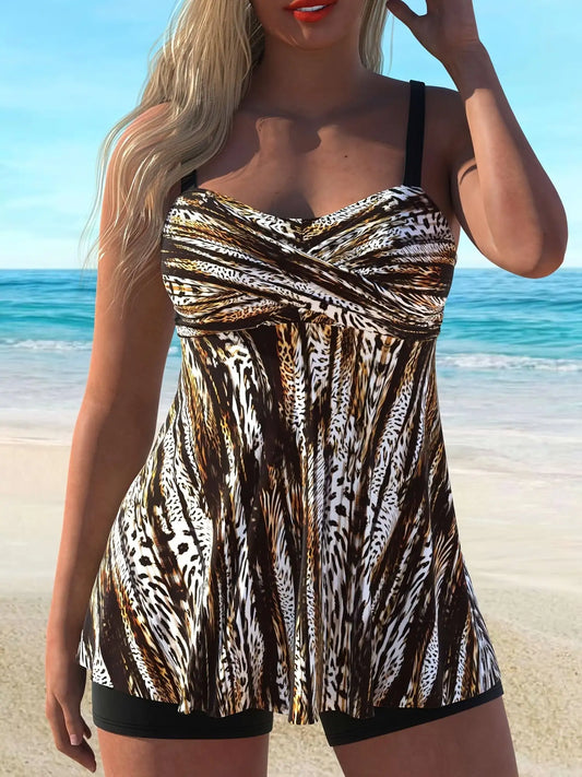 Women's Two-piece Casual Swimsuit P107 Decoral