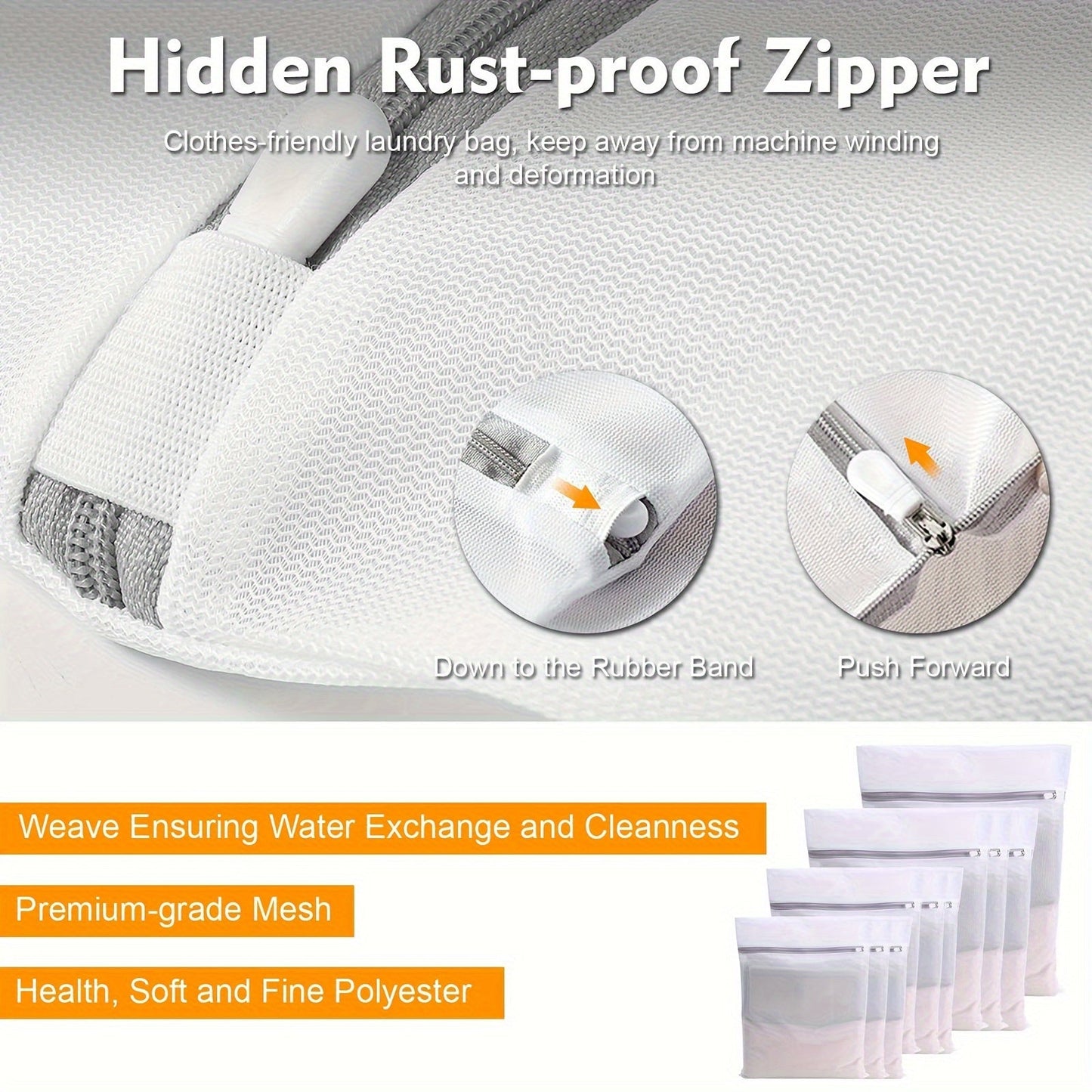 1/2/3/5pcs Delicate Laundry Bag - Protects Underwear, Bras, Socks, and Clothing in Washing Machine - Travel Storage Bag Included