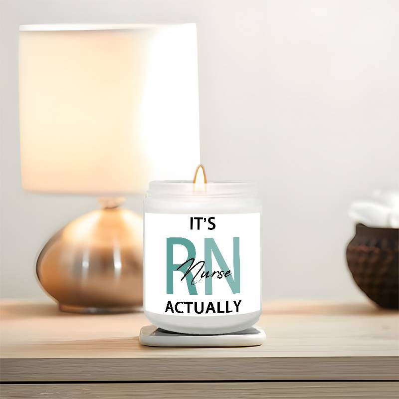 1pc Lavender Scented Candle 5.3oz Soybean Wax Best Nurse Ever Gifts Idea for Women Men RN Friend Nursing Supervisor Bestie Guy Cowoker Him Her on Practitioner School Nurse Graduation Thank You Appreciation Birthday Christmas