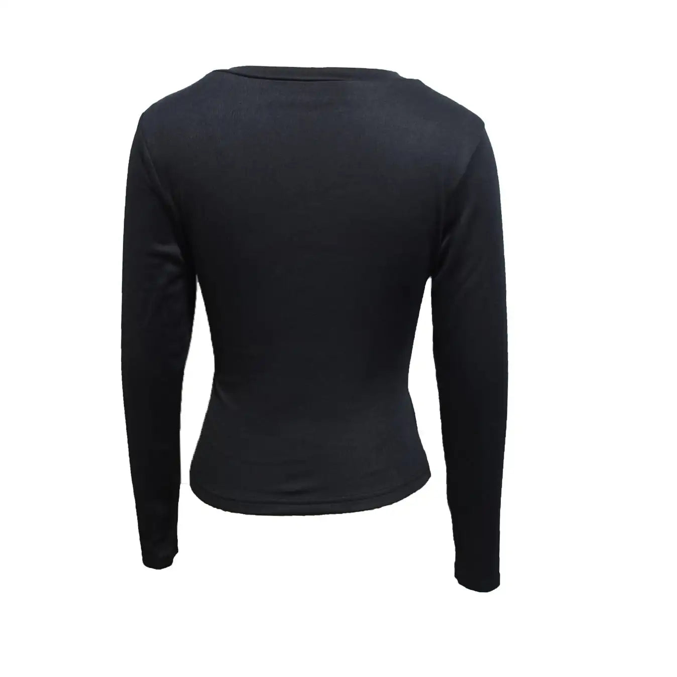 Ladies' Hollowed Out V-neck Long Sleeved Solid Color Sexy Versatile Knitted Cardigan