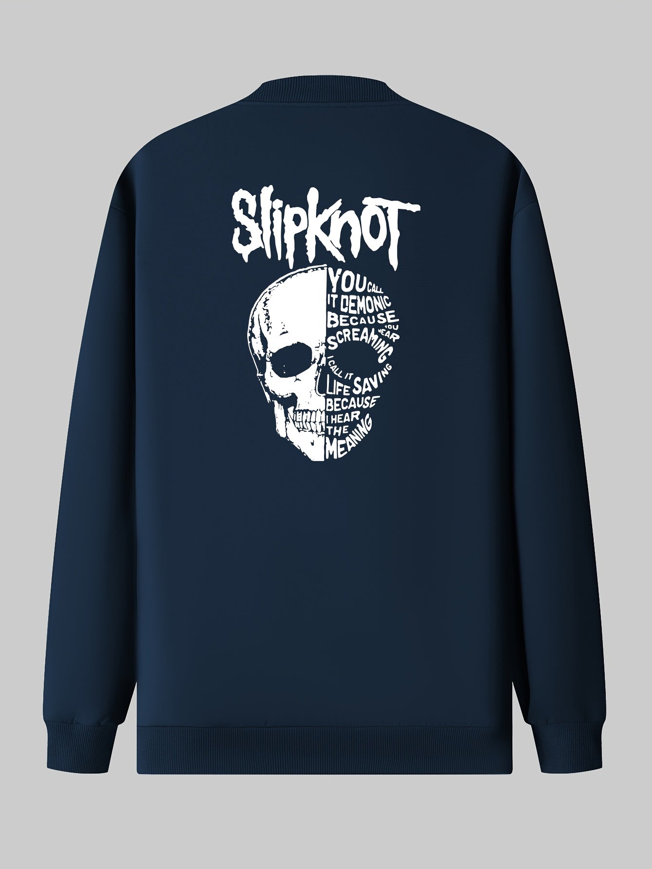 Slipknot Graphic Print Casual Jacket – Men's Polyester Knit Baseball Collar Jacket with Zipper Closure and Pockets, All-Season Athletic Outerwear - Premium jacket from Lizard Vigilante - Just $46.88! Shop now at Lizard Vigilante