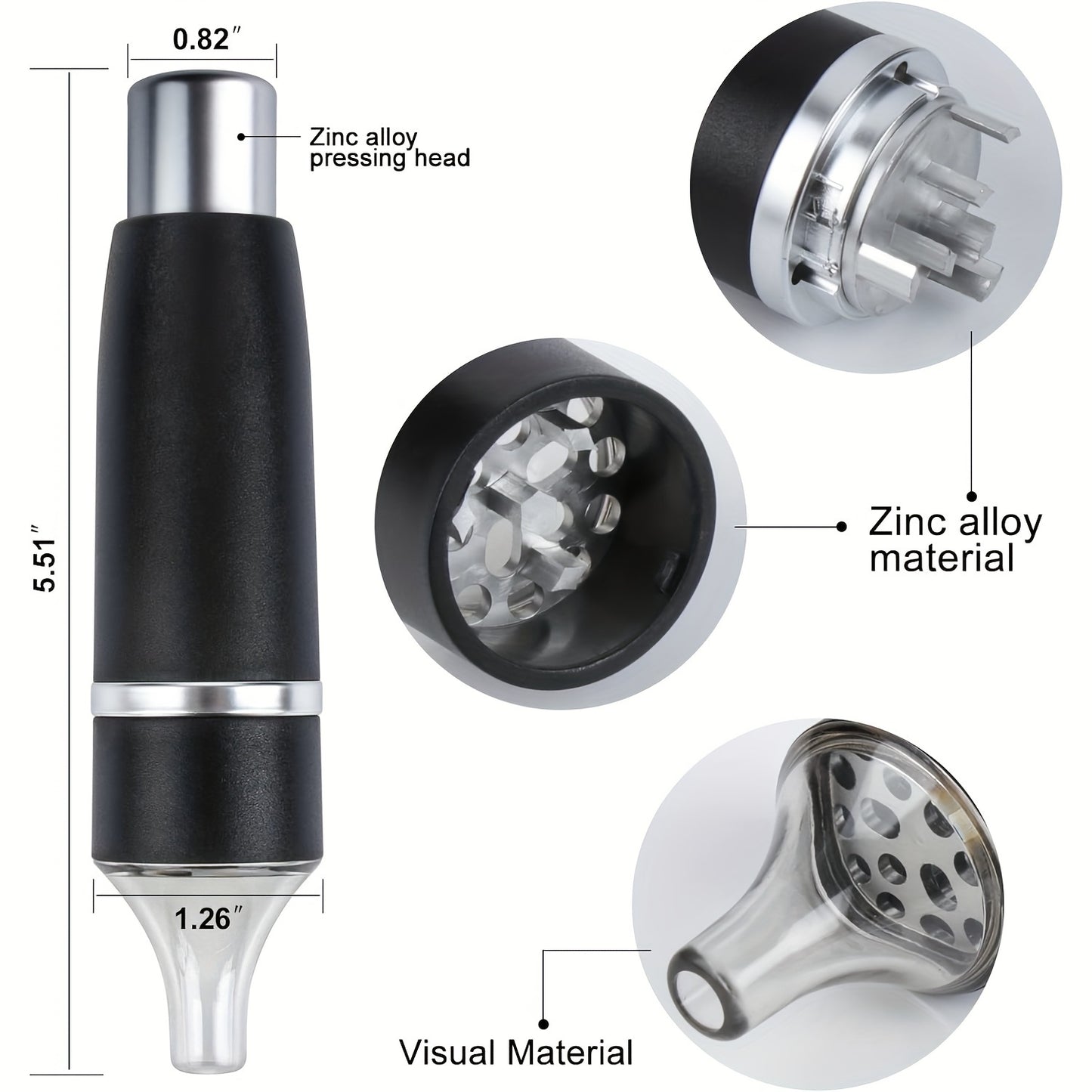 Efficient Tobacco Press Grinder - Cooking Utensils for Easy Smoke Filling with ABS Material, Removable Cleaning Design, and Efficient Fragrance Release for Smooth Smoking Experience - Premium  from Lizard Vigilante - Just $18.99! Shop now at Lizard Vigilante