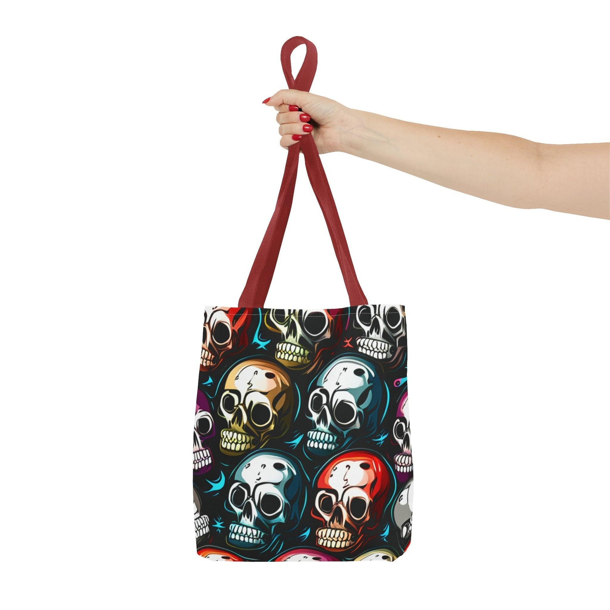 Death Metal Skulls Tote Bag (AOP) - Lizard Vigilante